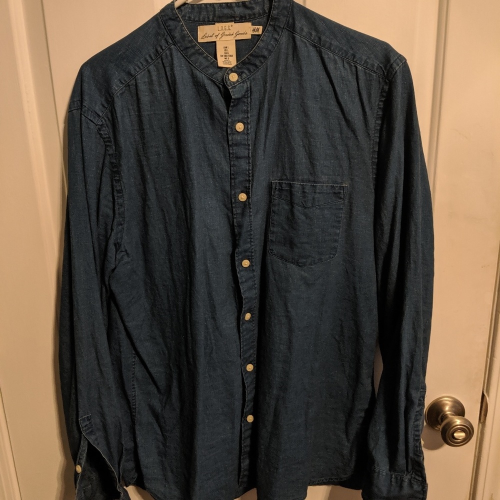 Men's Denim button down